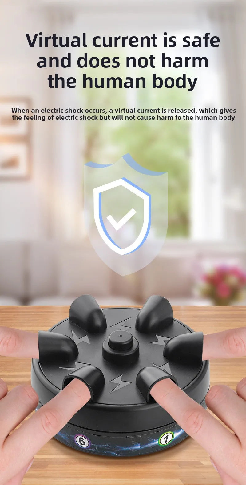 Party Game Toy Lie Detector Finger Shock Truth or Dare Game for Friends Gatherings Stress Relief Prank Gadget Adult Fun