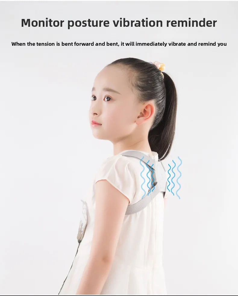Adjustable Posture Corrector Smart Back Brace Vibration Reminder Invisible Shoulder Support For Neck Pain Relief Adult Kid