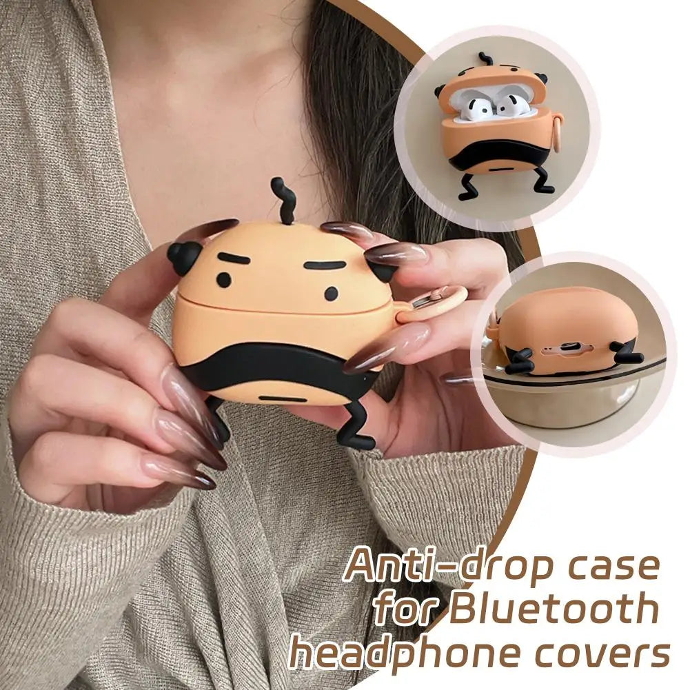 For AirPods Pro 2 3 AirPods 4 Uncle Tuomagozi Silicone Case Anti-Drop Bluetooth Earphone Cover 3D Cartoon Protective Cover