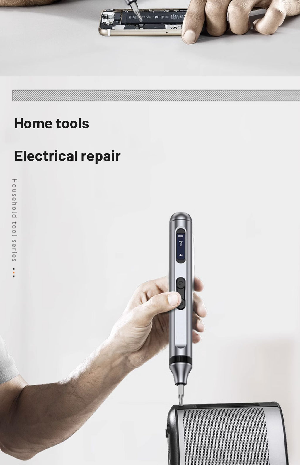 50 in 1 Electric Screwdriver Precision Repair Power Tools Set Magnetic Screw Driver Bits for Home Appliances Watch Phones