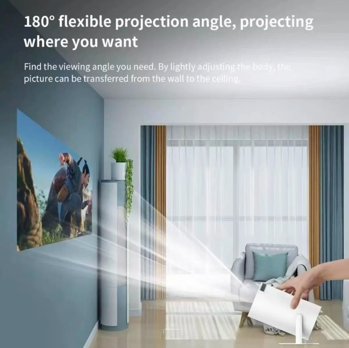 Hy300 Pro And FY300 new Projector 4K  Wifi 1080P 1280*720P HD Home Cinema Outdoor Portable Video Movies Led Mini Projetor