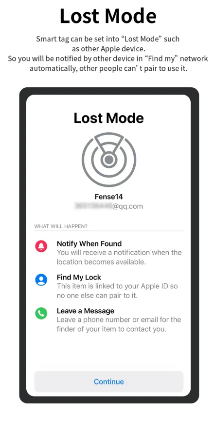 Security Bluetooth GPS Tracker Tag Based on iphone Find My app airtag Anti-lose Sound Locate Message Reminder Alarm Key Finder