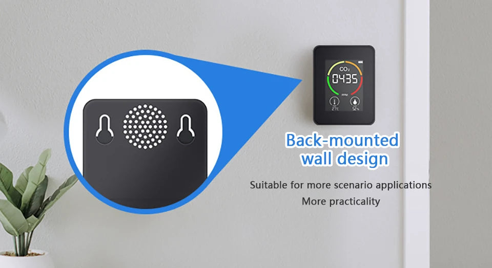 Air Monitor CO2 Carbon Dioxide Detector 3 in 1 Greenhouse Warehouse  Quality Temperature Humidity  Fast Measurement