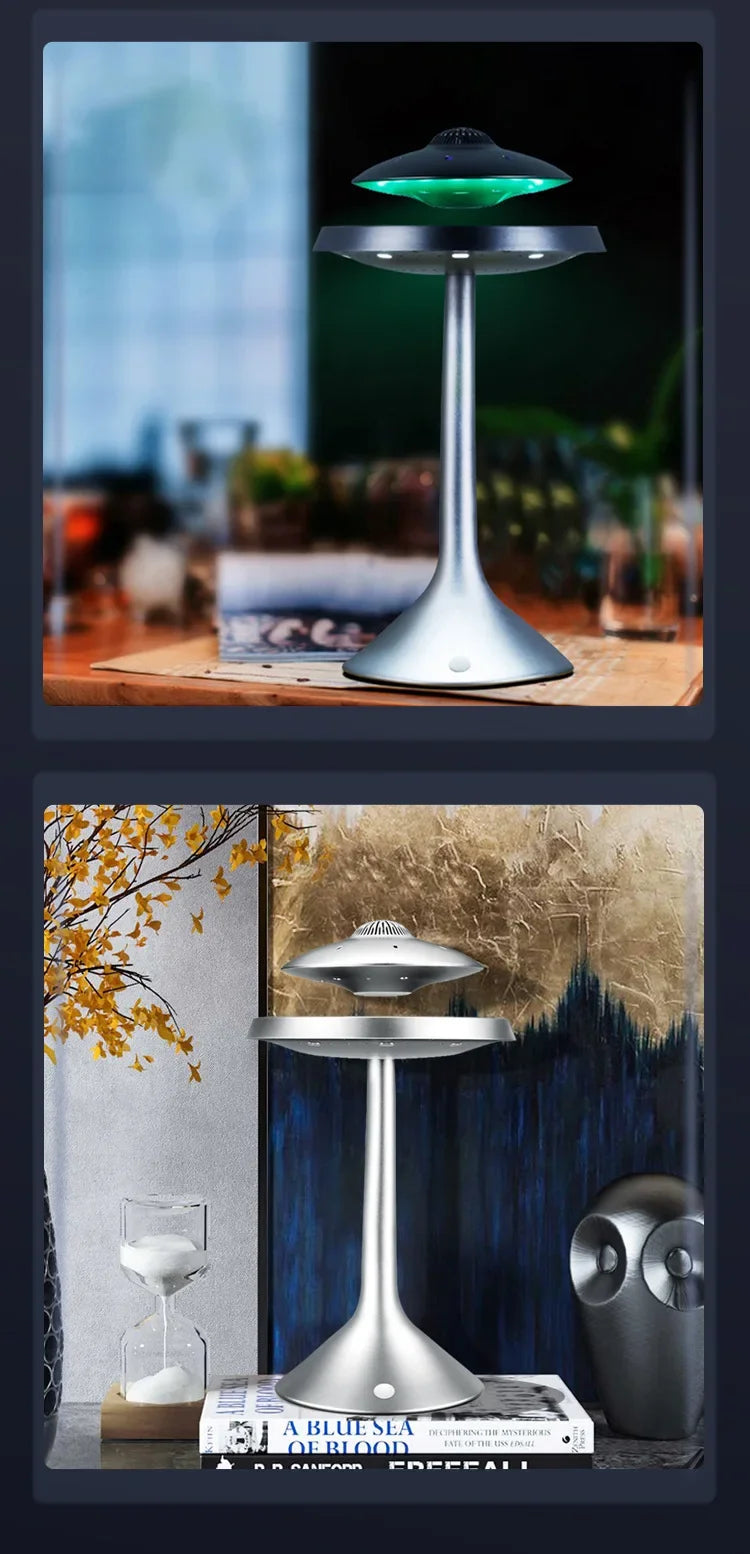 Creative Floating Bluetooth Speaker Magnetic Levitation UFO Gift for Kids 360 Degree Levitating Smart Audio Wireless 3D Surround