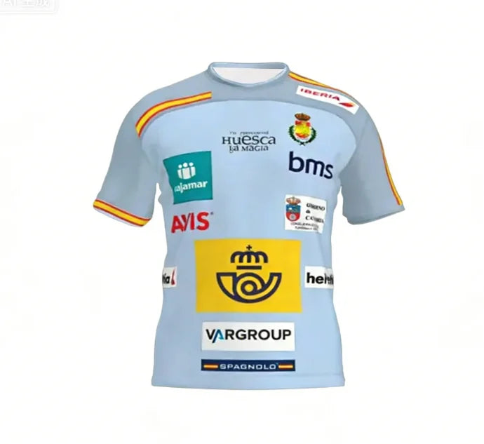 2026 Men Kids Clothes Team Male Top Away Spanish Royal Breathable Train Sportswear Home T Shirt Away Tee Handball Jersey Gift
