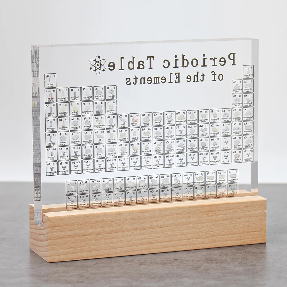 Periodic Table Ornament Learning Tool Display Teaching Props Student Gifts Desktop Decorations