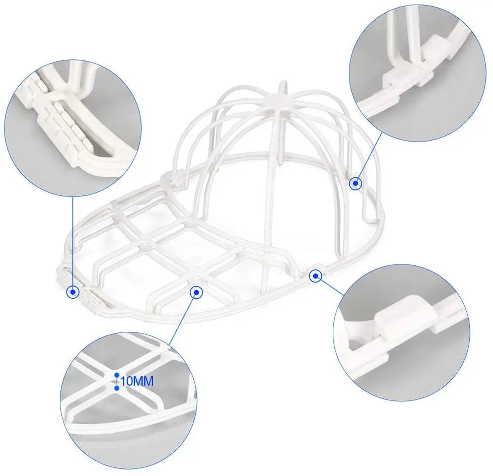 Hat Washers  Baseball Hat Cleaners Fit for Adult Kid's Hat Washer Frame Cage Storage Hat Protector Racks for Washing Machine