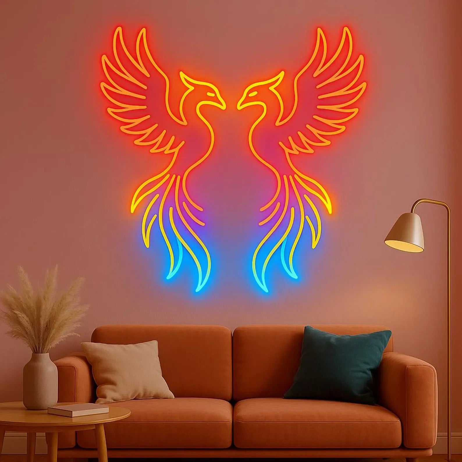 Phoenix Neon Sign,Legendary Immortal Bird Neon Sign. Bird LED Decor. Mythology Led Decor,Gift for Kids