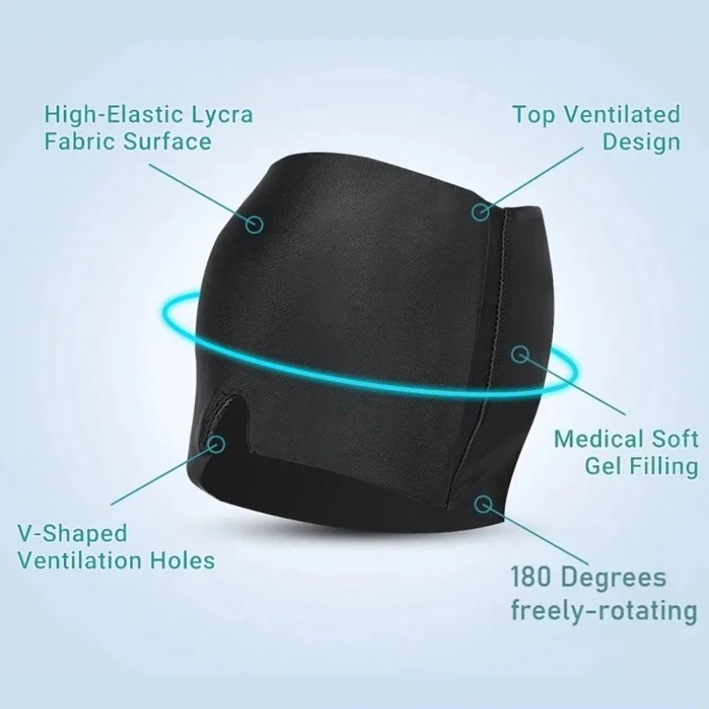 Gel Cold Compress Eye Mask Migraine Relief Cold Compress Therapy Cap Head Wrap Pack Eye Mask For Pressure Relieve Pain Ice Hat