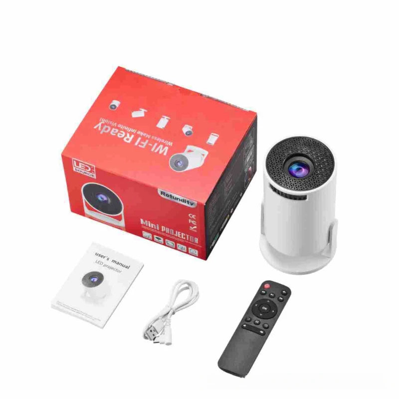 HY300 Mini portable 4k projector 1080P android Smart home  movie theater projectors bluetooth and wifi