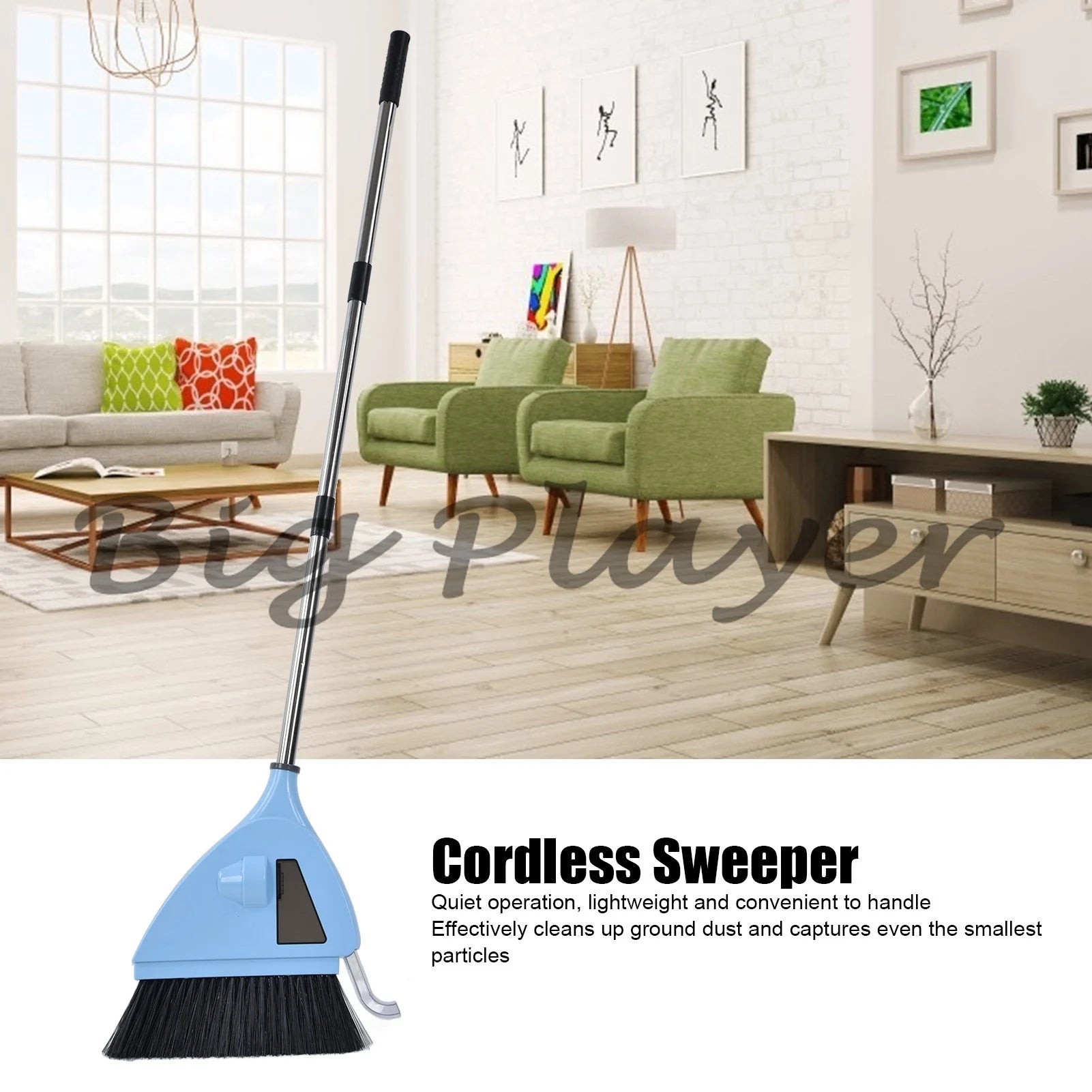 Vacuum Sweeper USB Charging Cordless  Broom Cleaner for Household Bedroom USB Vacuum Sweeper Vacuum Broom