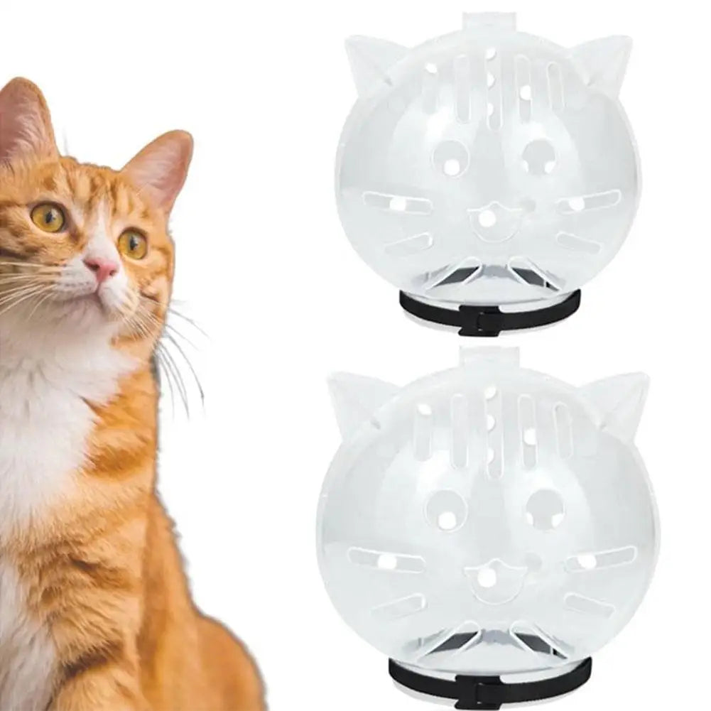 Cat Muzzle Anti-Bite Breathable Cat Grooming Supplies Grooming Mask Bath Grooming Anti-Licking Protective Space Hood