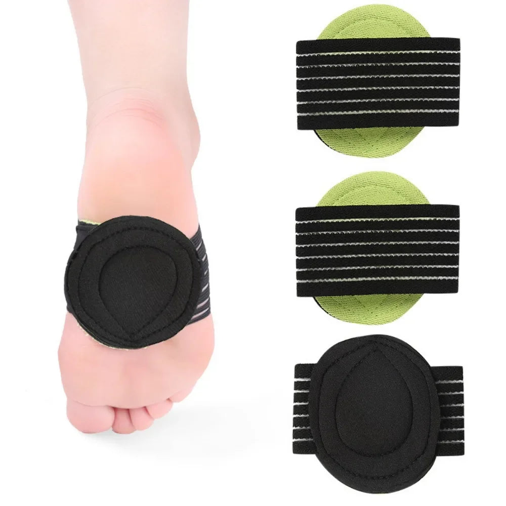 1Pair Foot Arch Support Plantar Fasciitis Heel Pain Aid Foot Run-up Pad Feet Cushioned Cushioned Shoes Insole Accessory