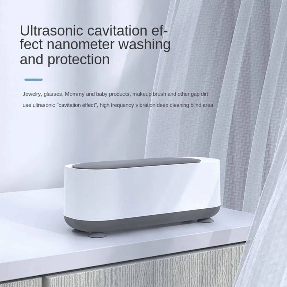 Ultrasonic Cleaning Machine High-frequency Vibration Eyeglass Cleaner Washing Tools for Watch/Jewelry/Glasses/Makeup Tool
