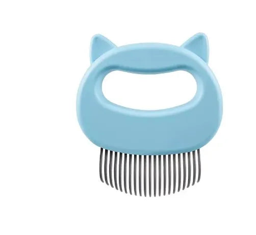 1 PCS Cat Massage Comb Plastic Easy Grip Handle Effectively Remove Cat Hair Fine Soft Brush Hair Multi-Color Grooming Tools