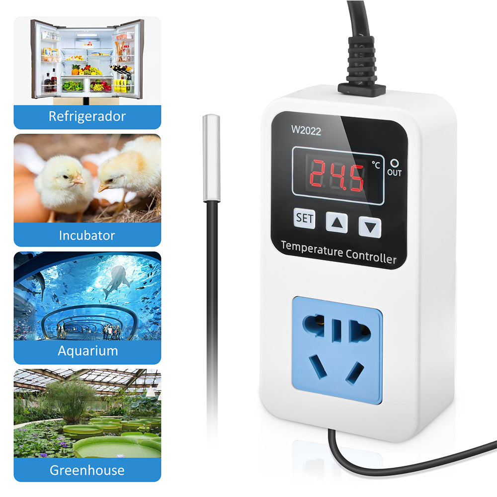 XK-W2001 W2022 Digital Temperature Humidity Controller Socket AC110-220V Thermostat Regulator Smart Humidity Controller Socket