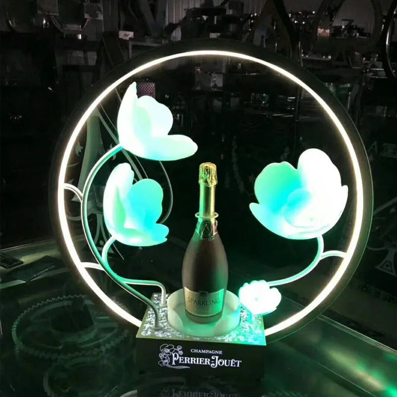 Nightclub Wine Presenter 3 Bottles Rechargeable LED Ace of Spade Glorifier Box Armand de Brignac Champagne Bottle Carrier Case