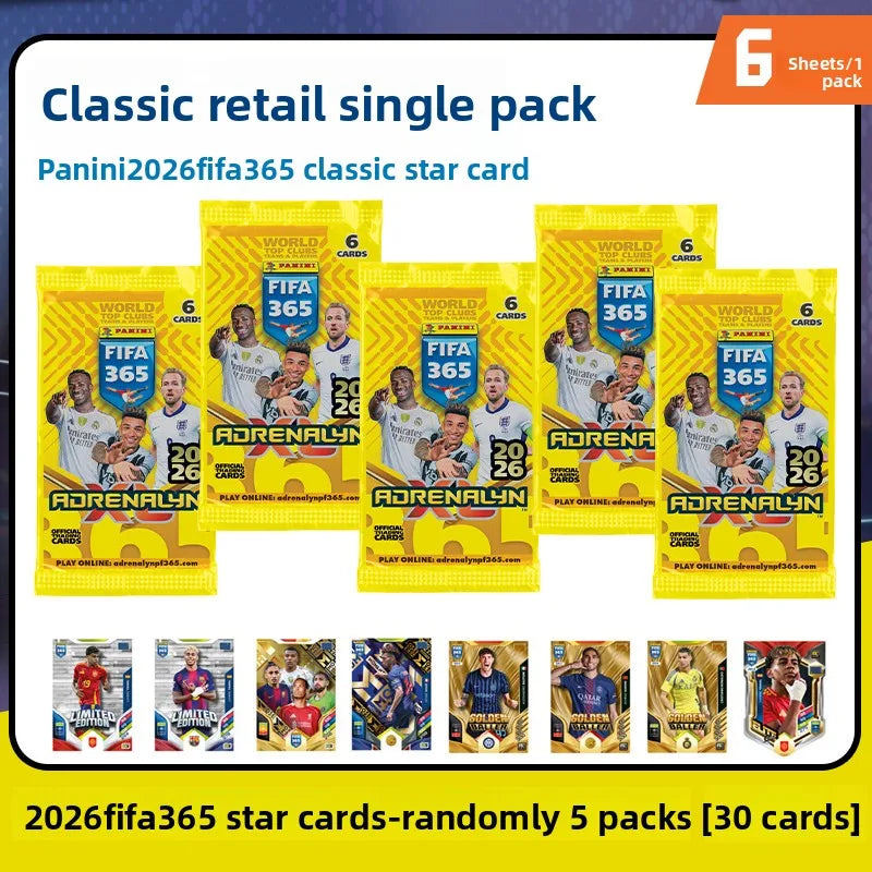 2026 Panini FIFA 365 Adrenalyn XL - Top Clubs Teams Players Collectible Trading Card Gift