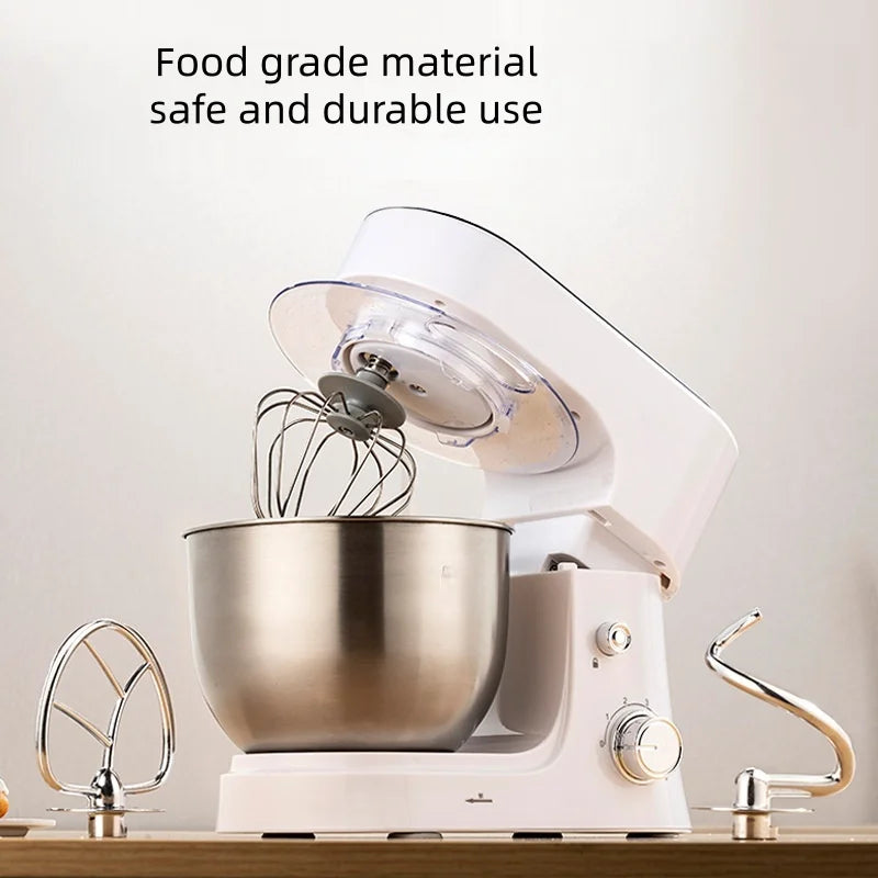 4L Chef machine household small dough kneader dough mixer electric cream whipping countertop egg beater