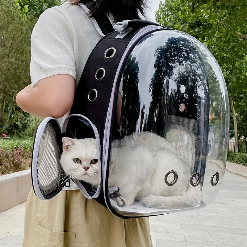 Clear out pet package - pet panoramic space capsule - cat outdoor portable transparent cat outdoor box - backpack