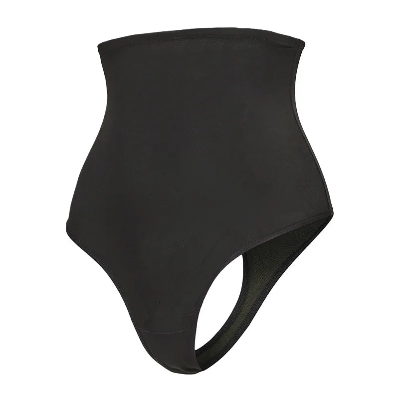 Cross-border Women's High Waist ThongT-back Tummy Control Panties with Non-slip Waistband Strong Waist Cinching and shaper