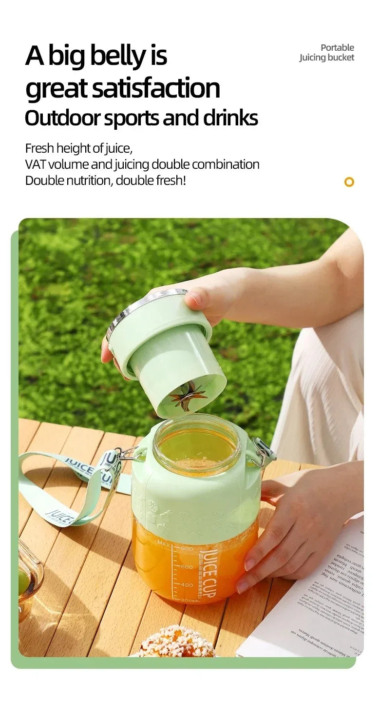Portable Juicer Blender High-Speed Mini Fruit Juice Cup with Stylish Design Powerful Motor for Home Outdoor Compact Convenient