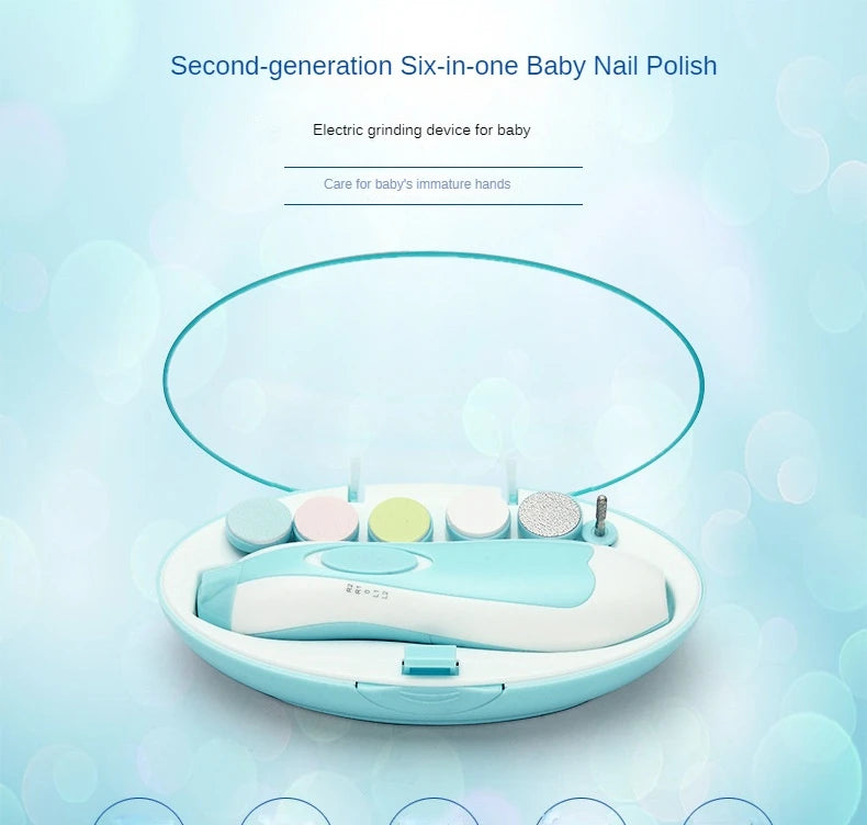 Multifunctional Electric Baby Nail Trimmer Baby Nail File Clippers Toes Fingernail Cutter Trimmer Manicure Tool Set Baby Care