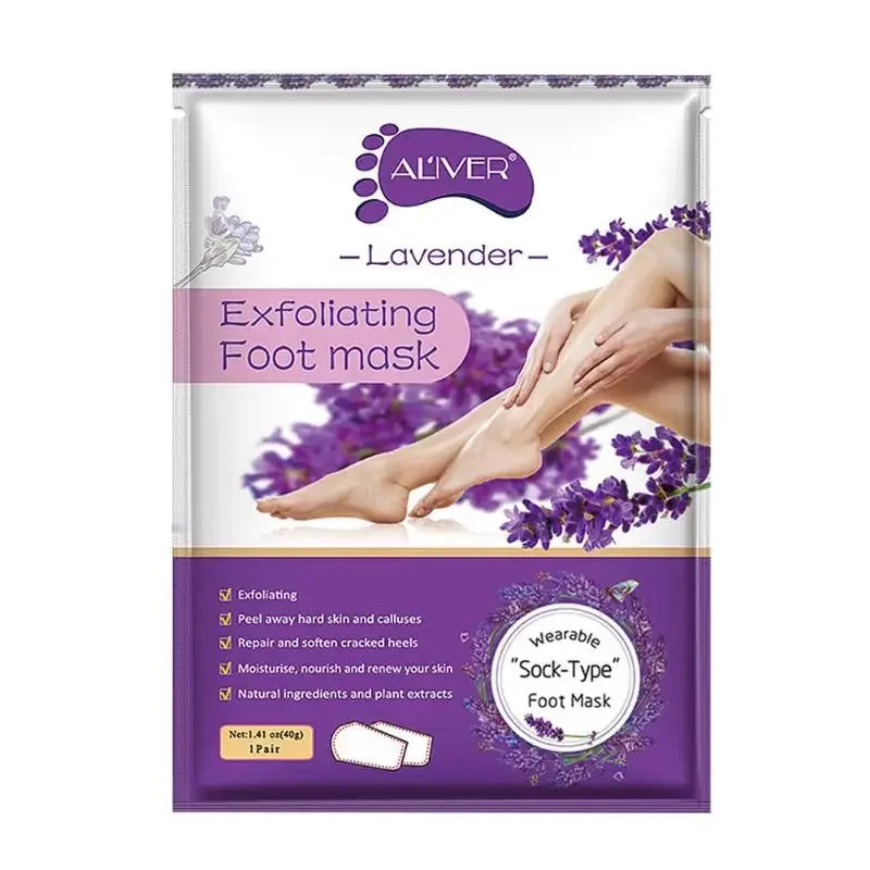 2pcs/Set Socks For Pedicure Socks For Feet Peeling Foot Mask Health Care Skin Care Feet Dead Skin Removal Exfoliating Foot Mask