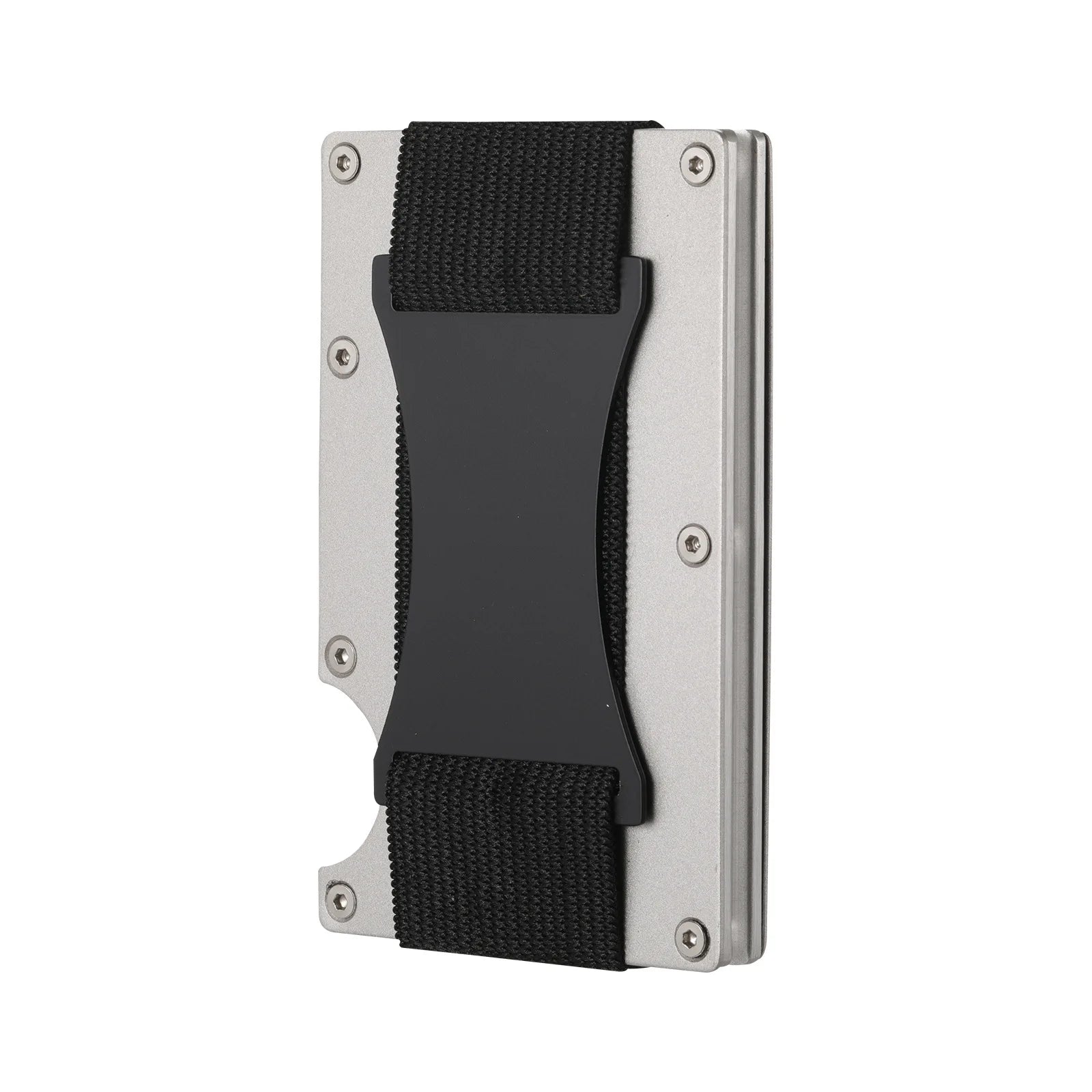 New Slim Fashion RFID Protection Card Holder Men Women Aluminum Wallet Elasticity Back Pouch ID Credit Case Unisex Travel Purse