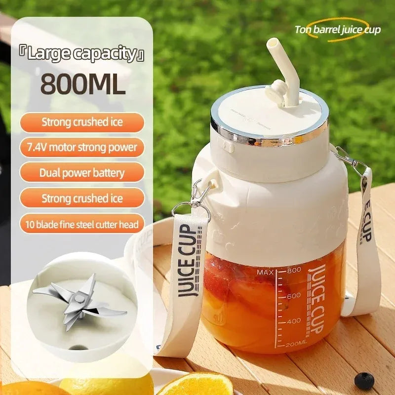 Portable Juicer Blender High-Speed Mini Fruit Juice Cup with Stylish Design Powerful Motor for Home Outdoor Compact Convenient