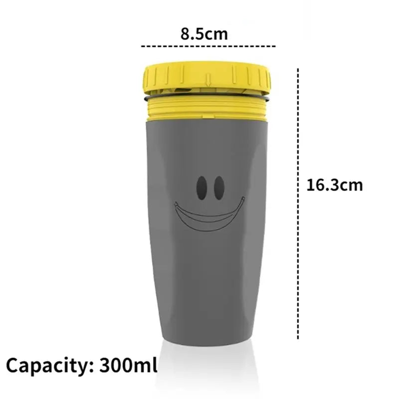 ABKO-French Twist Insulated Coffee Juice Cup For Cold Drinks, Portable Beverage Container With Straw For Travel& Outdoor