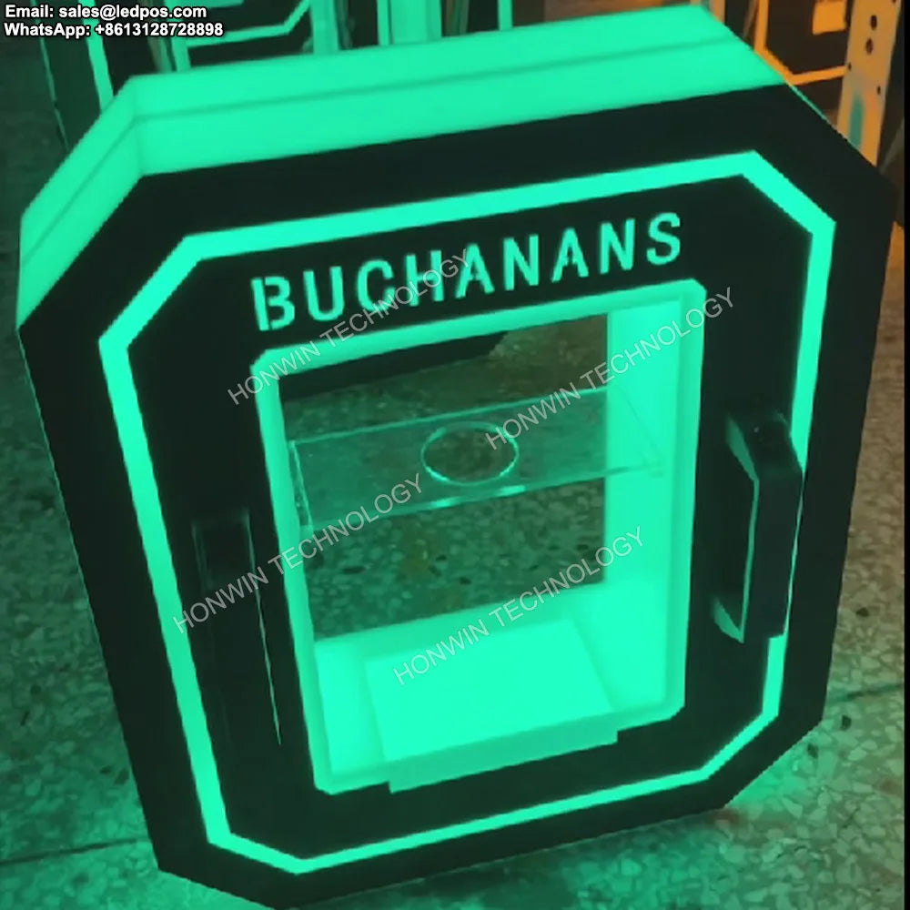 Nightclub Wine Presenter 3 Bottles Rechargeable LED Ace of Spade Glorifier Box Armand de Brignac Champagne Bottle Carrier Case