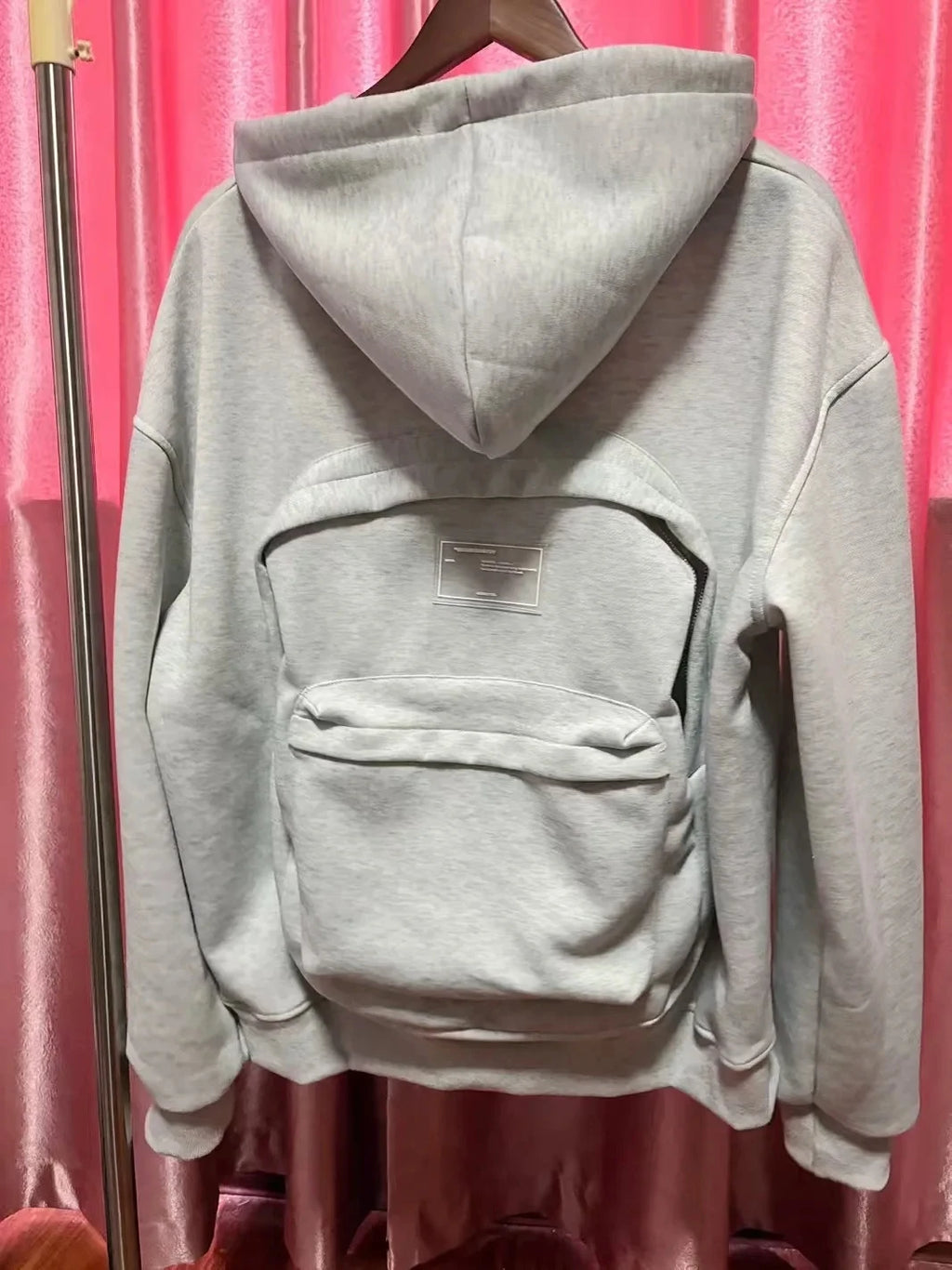 Spring Autumn New Men's American Heavy-duty Hoodie Zipper Backpack Bag Design Sweatshirt Men Women Jacket Hooded For Male Coats