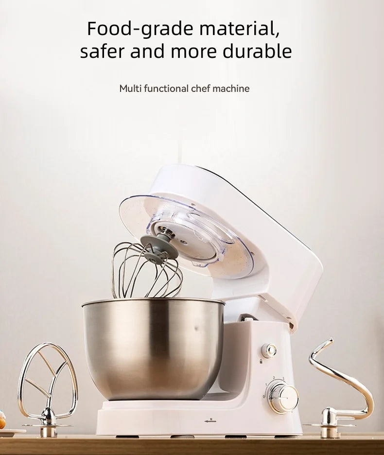 4L Chef machine household small dough kneader dough mixer electric cream whipping countertop egg beater
