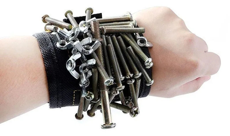 Magnetic Wristbands Weak magnetism Holds Set screw Bracelet Movement Magnetic Nail Drilling Manager Storage Wrist Electrician