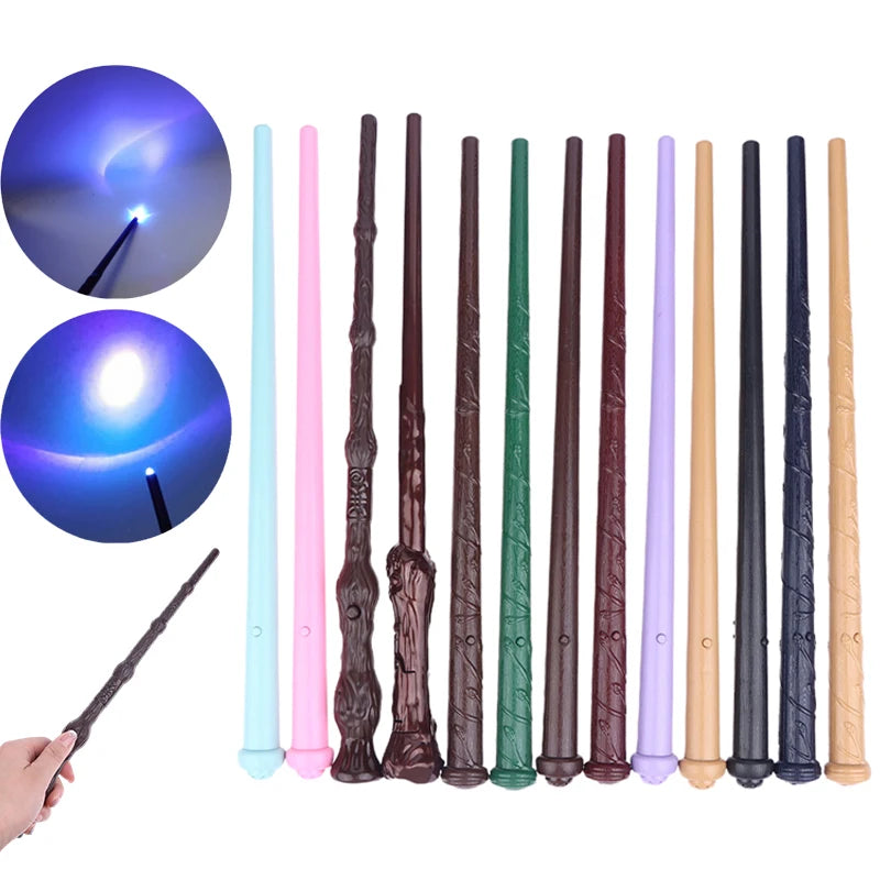 1Pcs Halloween Cosplay Sound Magic Wand with Light, Party Costume Prop Magic Stick for Kids, Great Gift for Children
