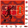 Canada 2026 FIFA World Cup Wooden Puzzle 3D Poster USA Mexico Soccer Fan Collectible Gift Toy Family Game Brain Teaser