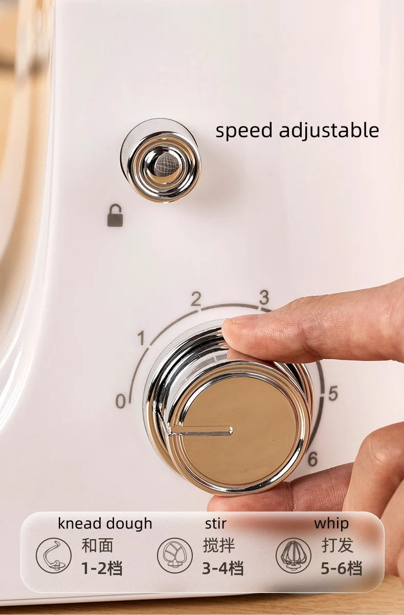 4L Chef machine household small dough kneader dough mixer electric cream whipping countertop egg beater
