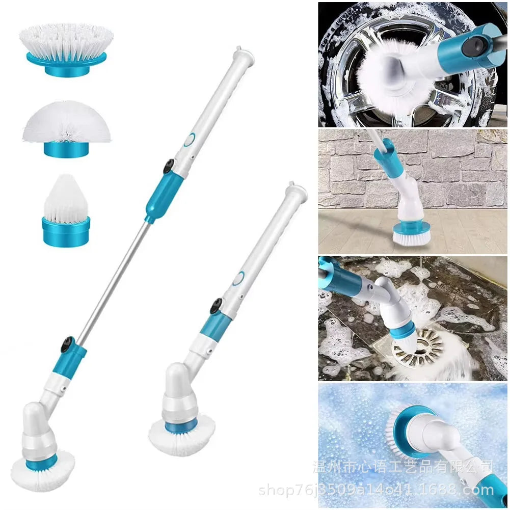 Electric Cleaning Brush Multifunctional Household Bathroom Floor Corner Gap Shower Room Glass Brush
