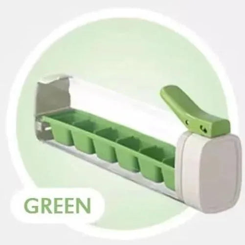 New Ice Cube Mold With One Hand, One Hand De-Icing Press Ice Tray Mold, Ice Cube Tray Cup, 6 Square Ice Cube Maker
