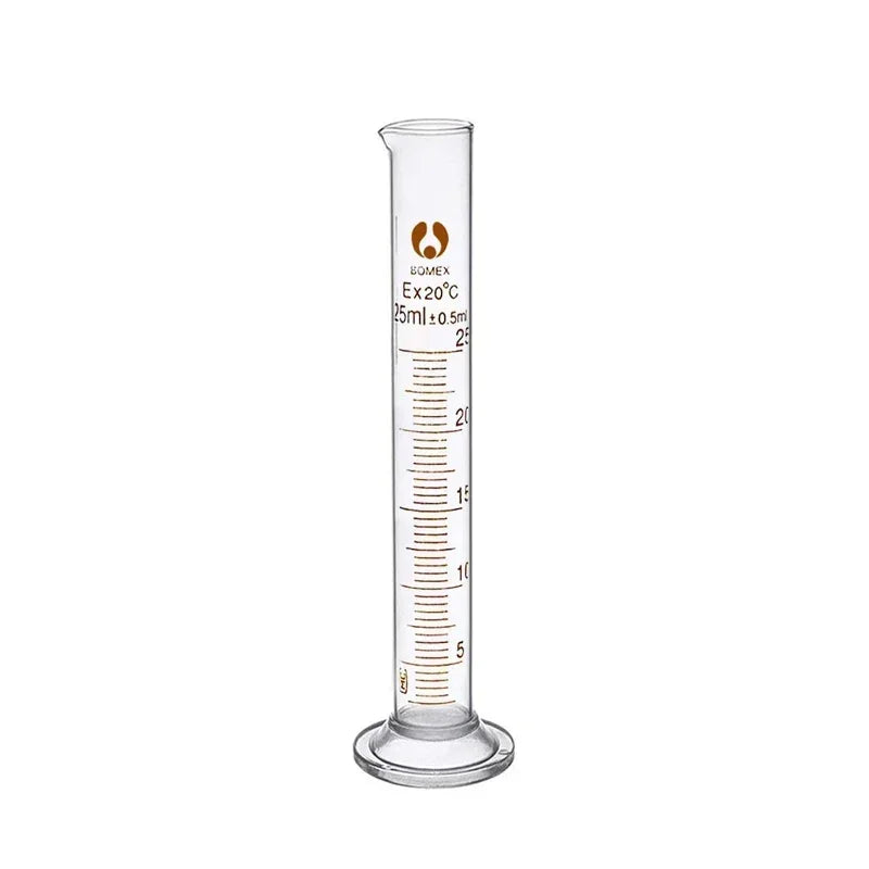 1PCS Lab Measuring Cylinder Set 5ml 10ml 25ml 50ml 100ml 200ml 500ml, Thick Glass Graduated Cylinder Kit for Laboratory Supplies