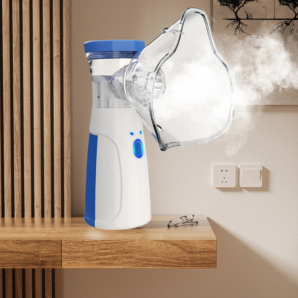 Mini Facial Steamer and Humidifier 2-in-1 Nano Ion Mist for Skin Moisturizing and Air Moisturizing with Water Tank Beauty Spray