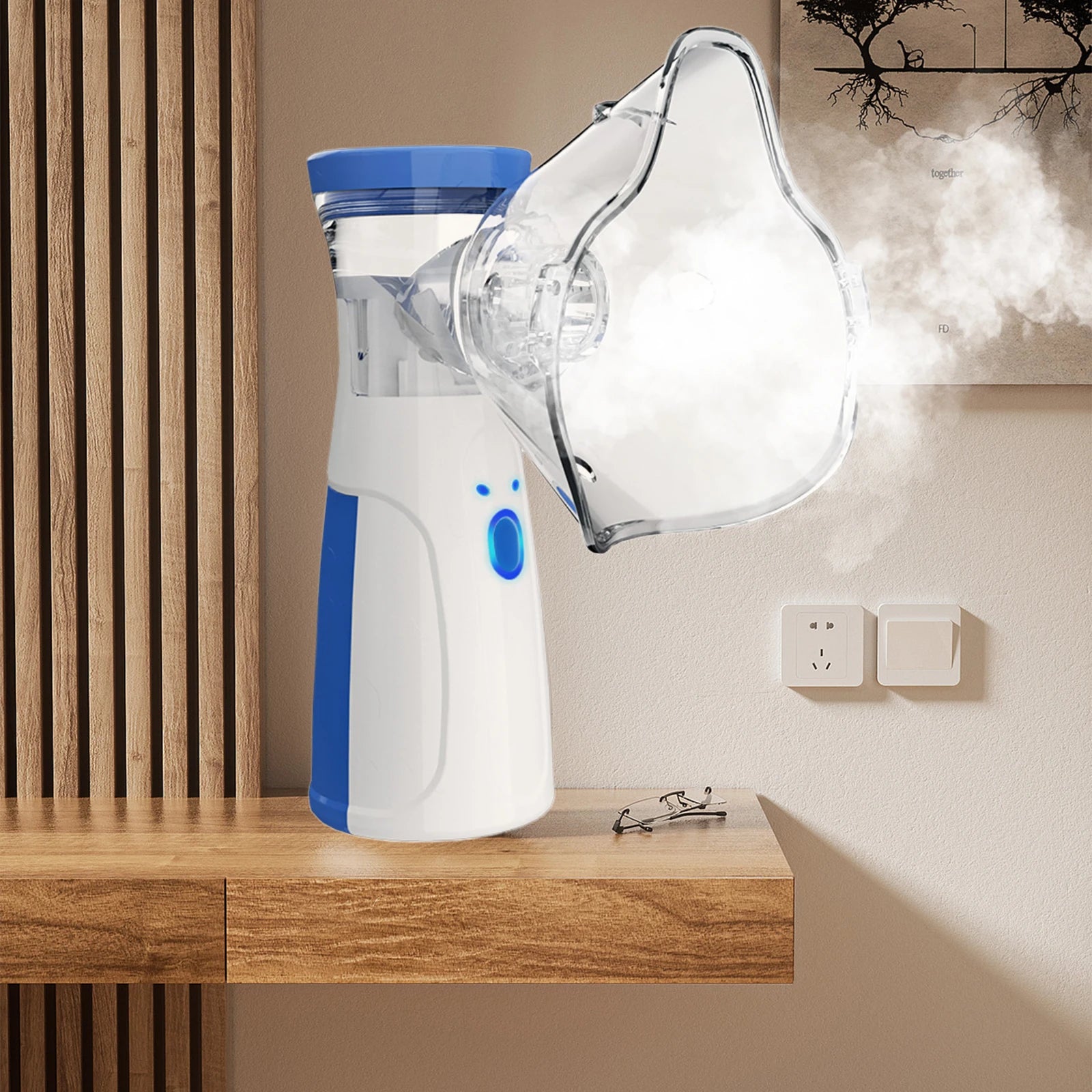 Mini Facial Steamer and Humidifier 2-in-1 Nano Ion Mist for Skin Moisturizing and Air Moisturizing with Water Tank Beauty Spray