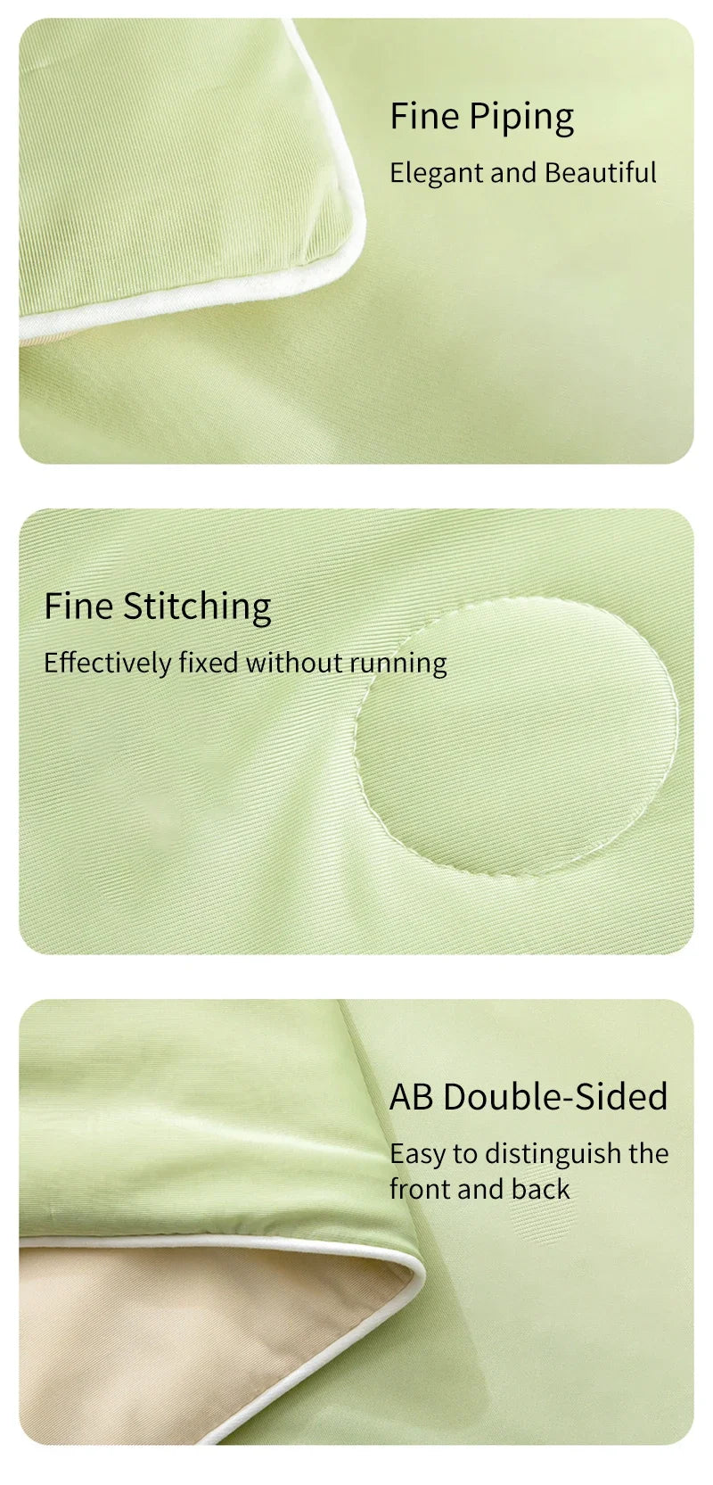 Cooling Blanket for Bed Silky Air Condition Comforter Lightweight Cooled Summer Quilt with Double Side Cold & Cooling Fabric