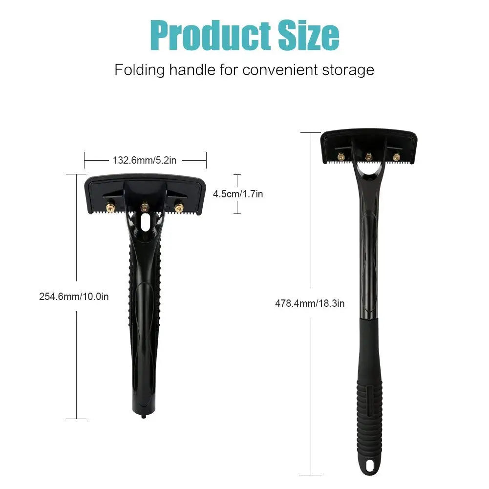Safety Long Handle Folding Back Shaver Body Shaver Back Hair Trimmer Body Leg Back Razor Shaver Epilator Hair Removal Tool