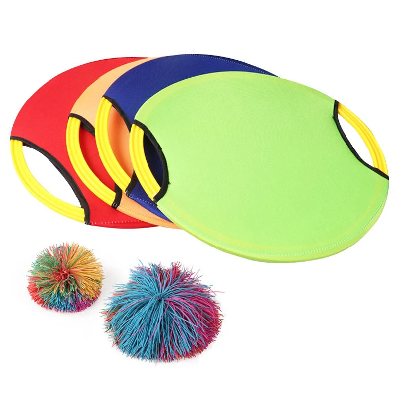 Outdoor Fun Bouncy Paddle Toss And Catch Ball Game Parent Child Interaction Toys Beach Lawn Backyard Sports Party Favors