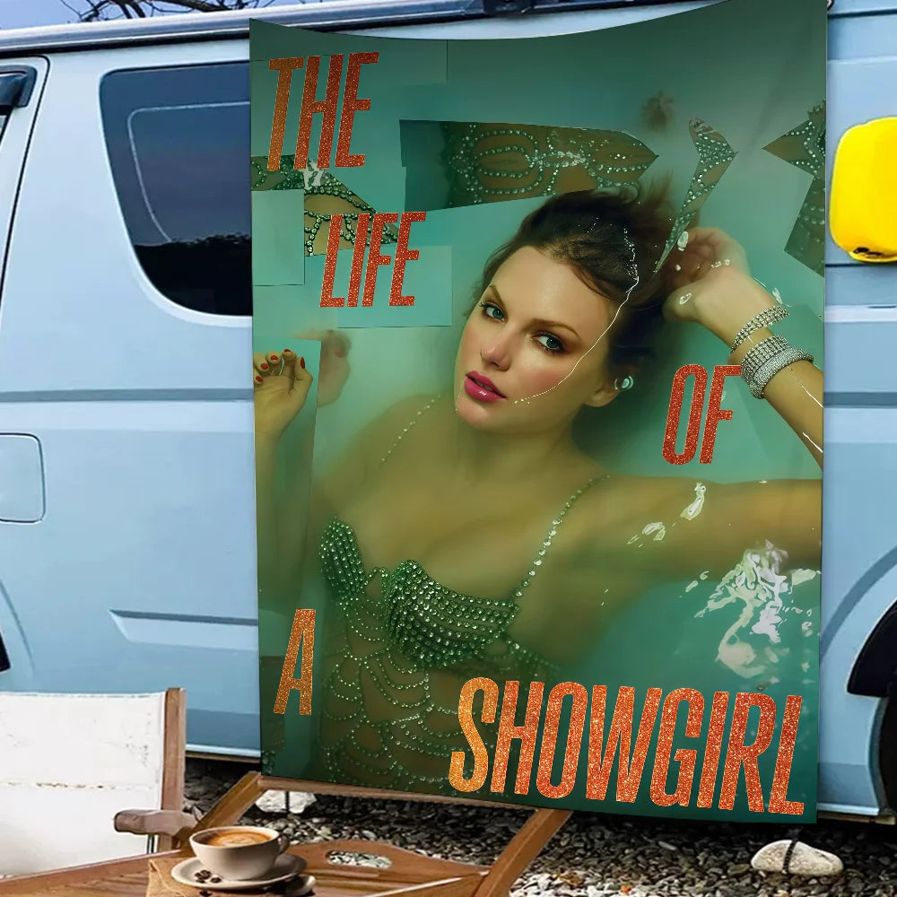 T-TaylorS The Life of a Showgirl flag For Living Room Home Dorm Decor Art Home Party Picnic Decor Banner