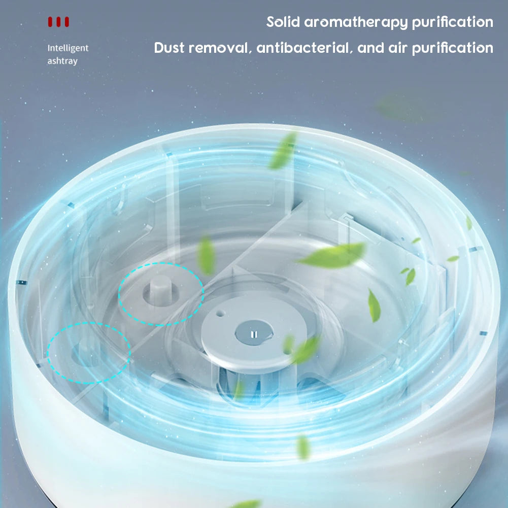 2-in-1 Anti-smoke Ashtray Air Purifier Low Noise Filtering Second-Hand Smoke Airs Freshener Cigarettes Remove Airs Odor Ashtrays