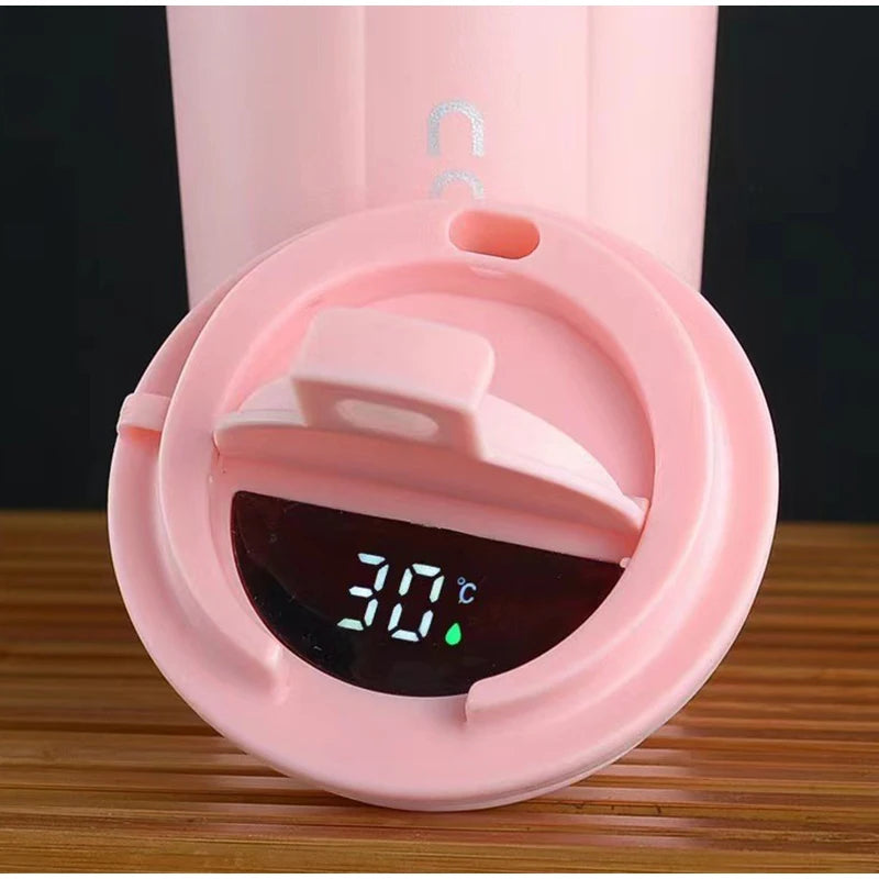 380/510ml Thermos Coffee Mug Stainless Steel Insulated Cup Temperature Display Car Portable Vacuum Bottle Insulated Water Bottle