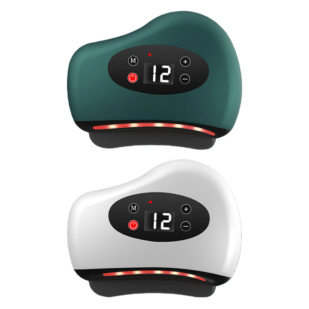 Gua Sha Facial Tool with Heat and Vibration Gua Sha Face Massager Muscle Scraper Tool for Lymphatic Drainage Lift Puffiness